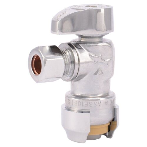 1/2" Ptc x 3/8" Compression Angle Stop Valve