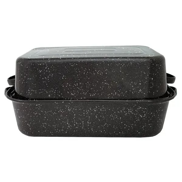 Granite Ware Covered Rectangle Roaster - Thumbnail 2