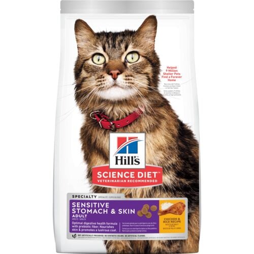 Adult Sensitive Stomach & Skin Chicken & Rice Recipe Cat Food