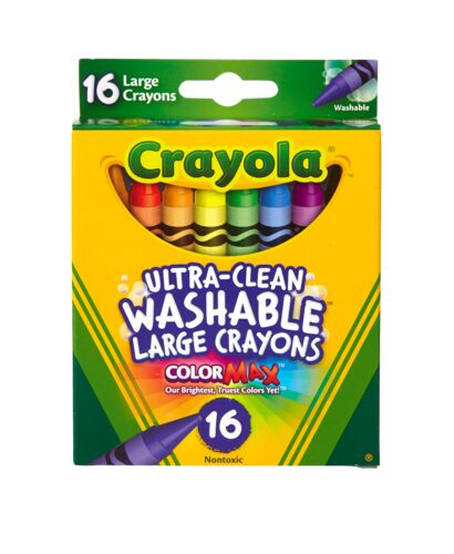 16 Count Ultra-Clean Washable Large Crayons