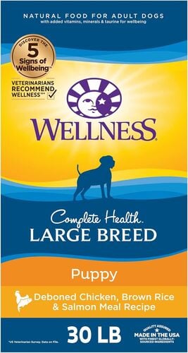 Large Breed Puppy Deboned Chicken Brown Rice & Salmon Meal Recipe Dry Dog Food - 30 Lb