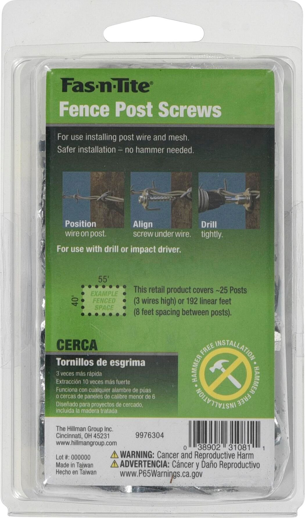 Hillman Fas-N-Tite Exterior-Coated Fence Post Screws