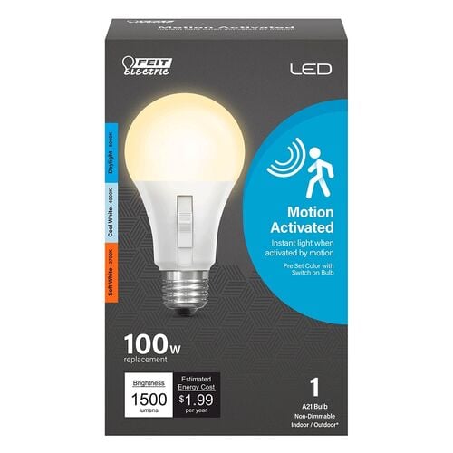 Feit Electric 100W Replacement Color Selectable Motion Sensor LED Bulb