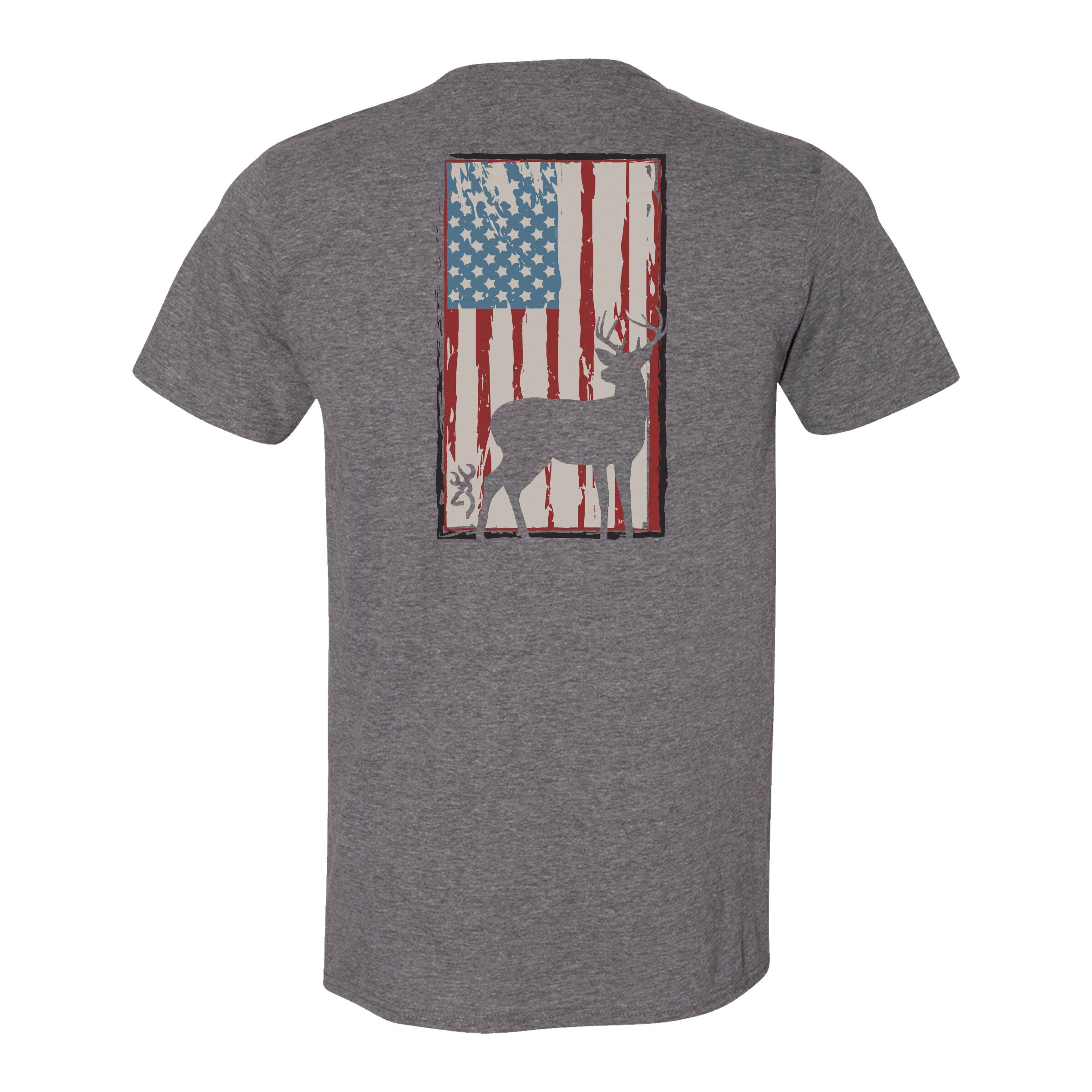 Men's Deer Flag Shirt Short Sleeve T-Shirt