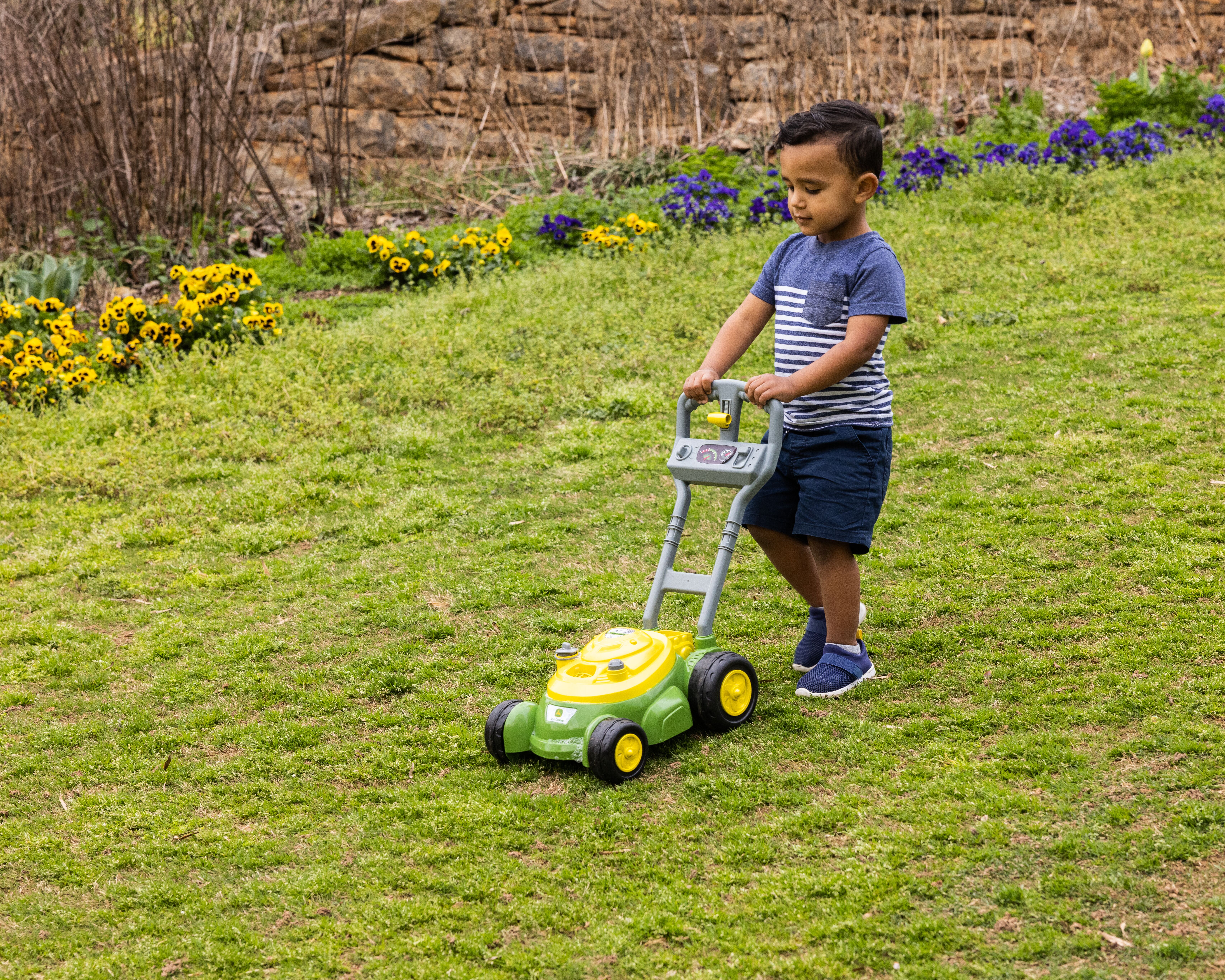 Toy Lawn Play Day Push N Bubble Mower John Deere Bubble Mower
