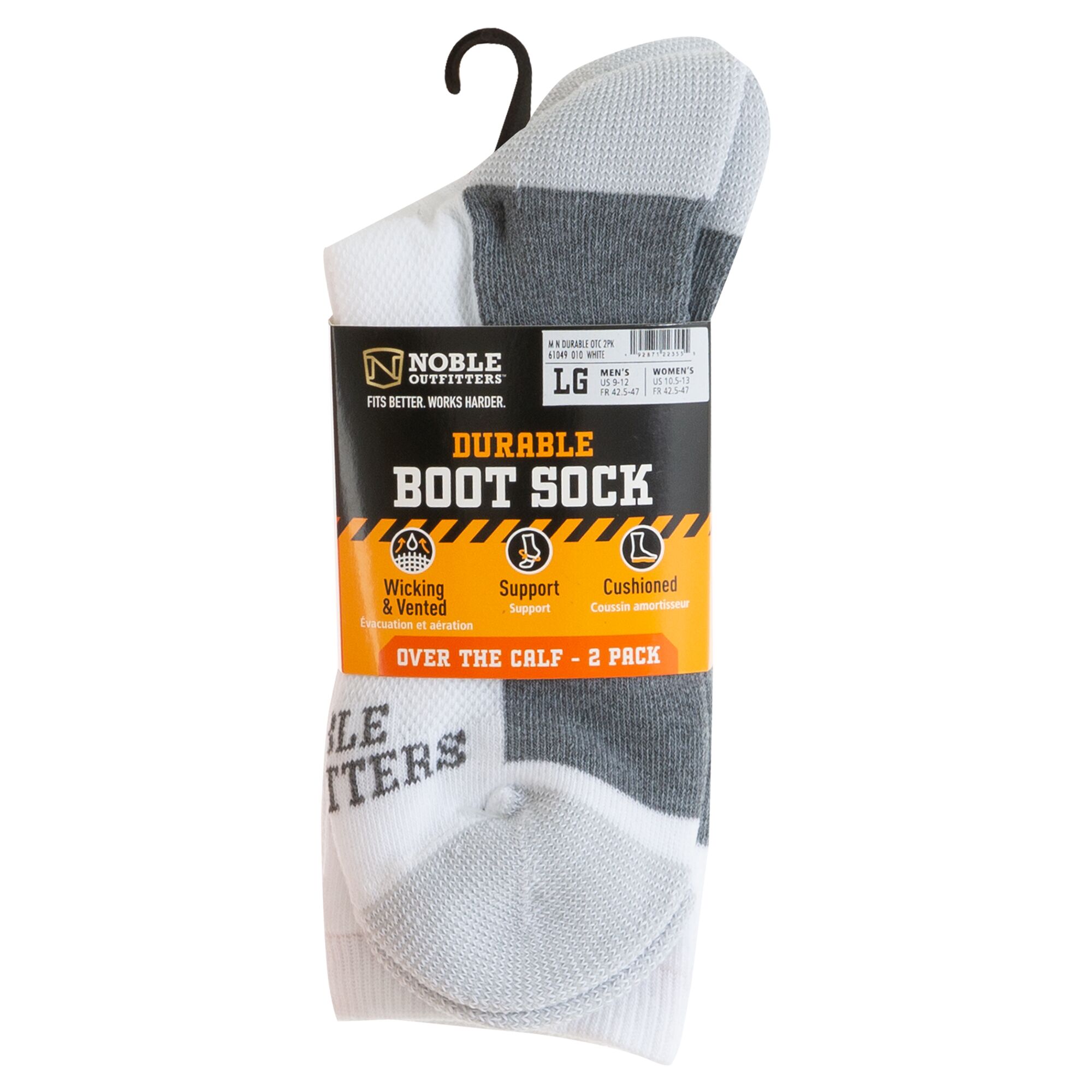 Men's Durable OTC Sock in White