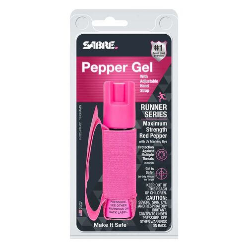 Runner Pepper Gel with Adjustable Hand Strap in Pink