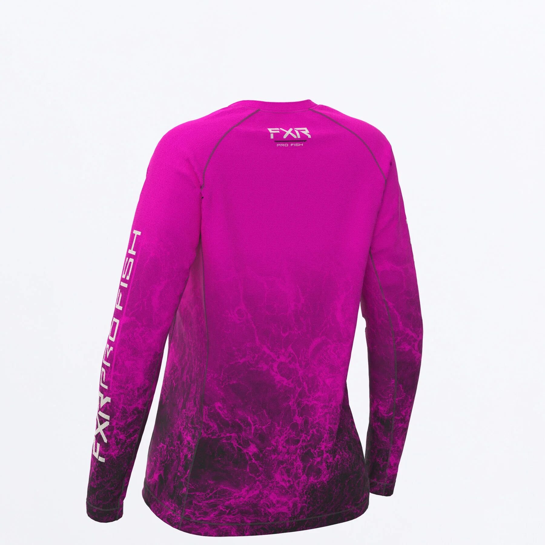 Women's Derby UPF Long Sleeve Top in Fuchsia Ripple