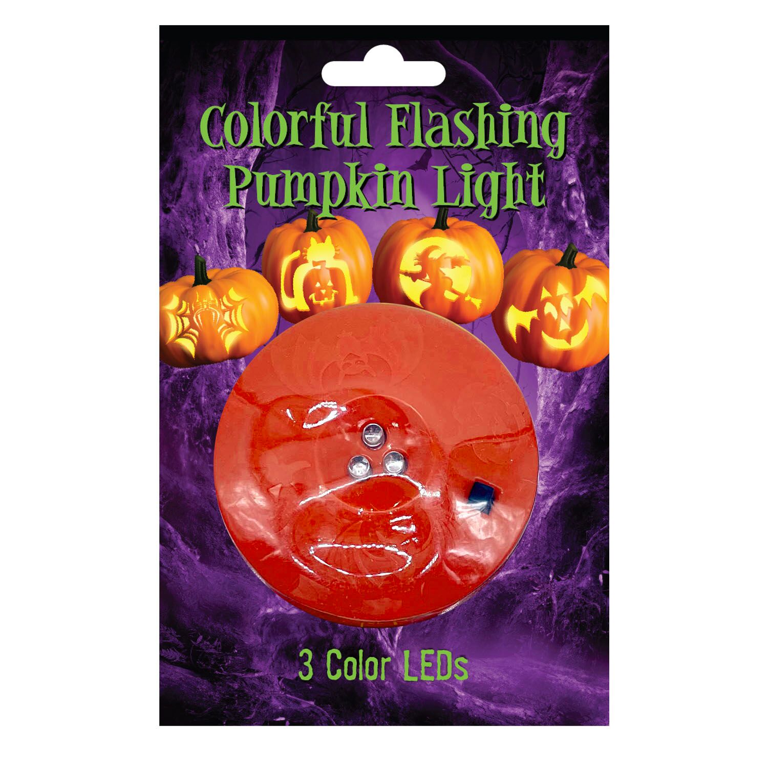 Far East Broker Colorful Flashing Pumpkin Light, image size:1500x1500