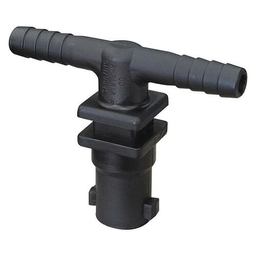 3/8" Double Hose Shank Nozzle Tee