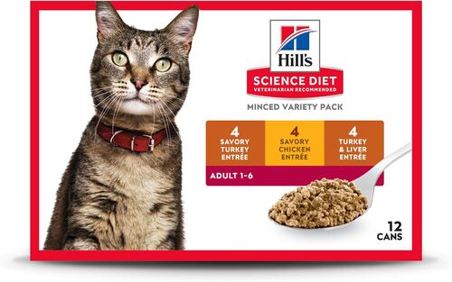 Adult Savory Entree Variety Pack Canned Cat Food - 12 Count