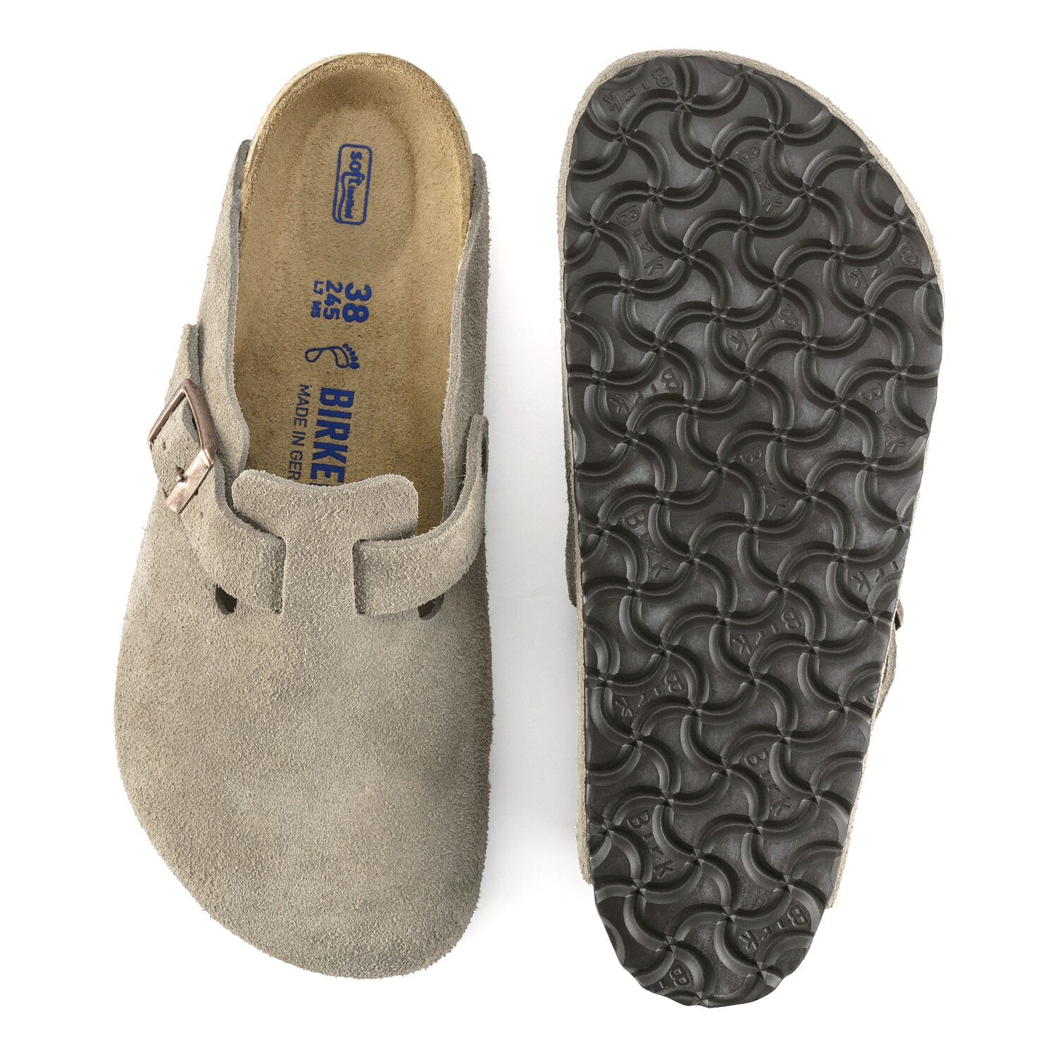 Boston Soft Footbed Suede Leather Clog