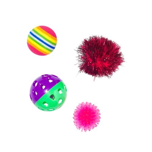 4-Piece Toy & Ball Variety Pack Cat Toys