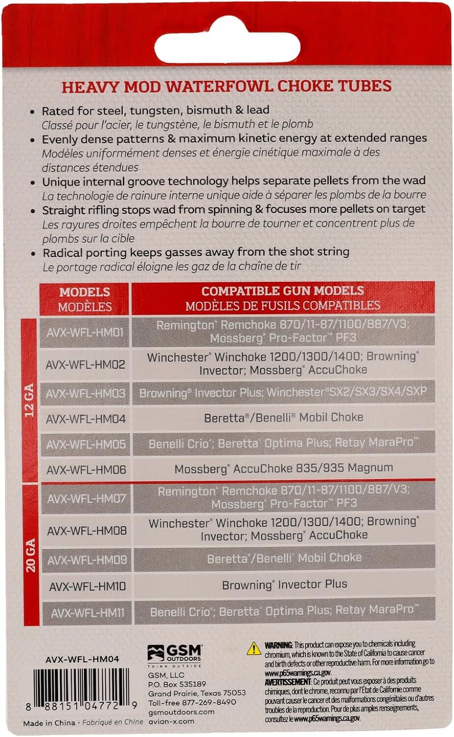 24kページ Avian X 12 GA Waterfowl Crusher Choke Tube Mobil