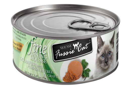 Fine Dining Mousse Oceanfish with Pumpkin Wet Cat Food - 2.47 oz