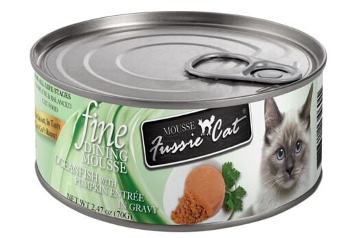 Fine Dining Mousse Oceanfish with Pumpkin Wet Cat Food - 2.47 oz