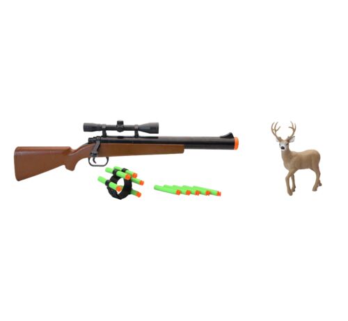 Rifle with Deer Foam Darts Play Gun