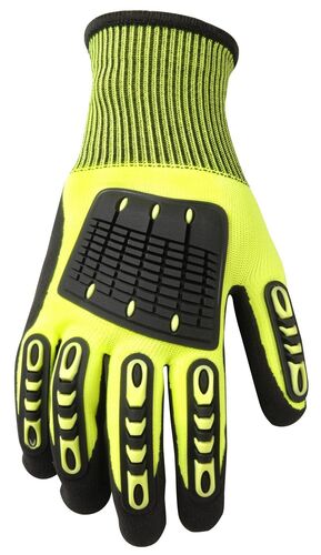 Men's Impact Protection Nitrile Work Gloves