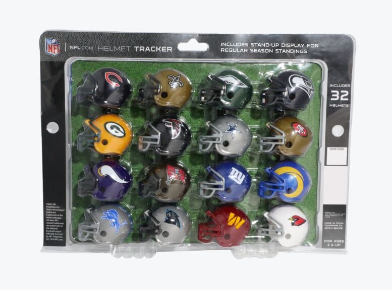 KW Textiles NFL Helmet Tracker Regular Season Standings - Assorted