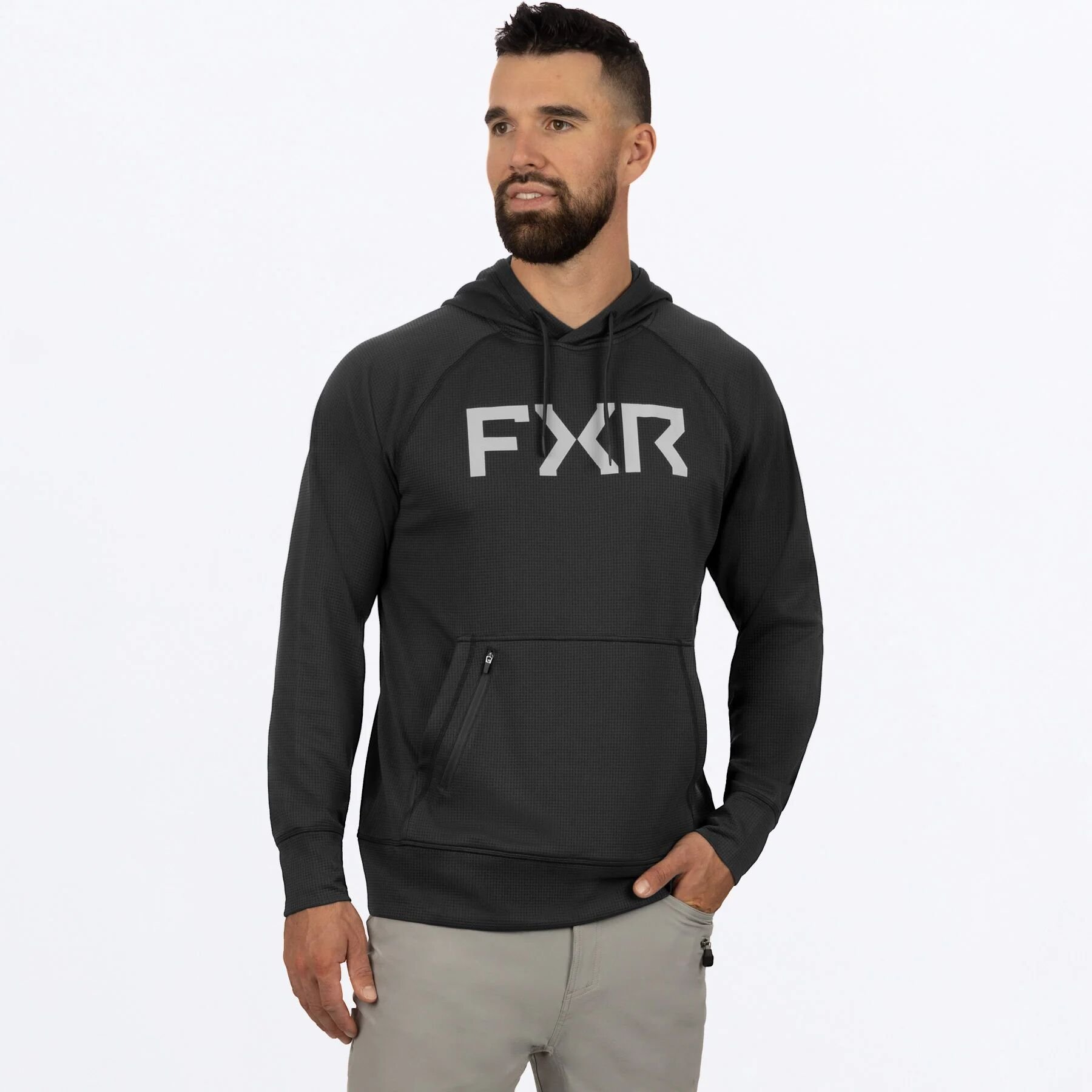 Unisex Pilot UPF Pullover Hoodie in Asphalt