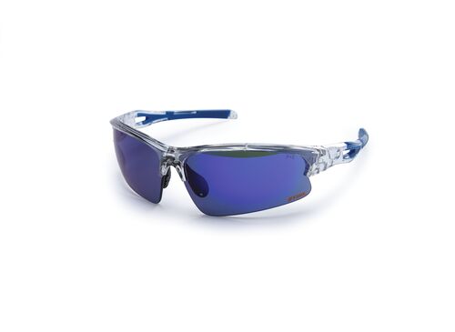 Clear Vista Glasses in Blue Mirror Lens