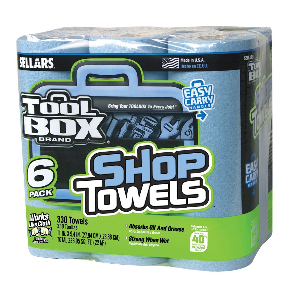 Sellars Toolbox Z400 Roll of Shop Towels - 6 Pack