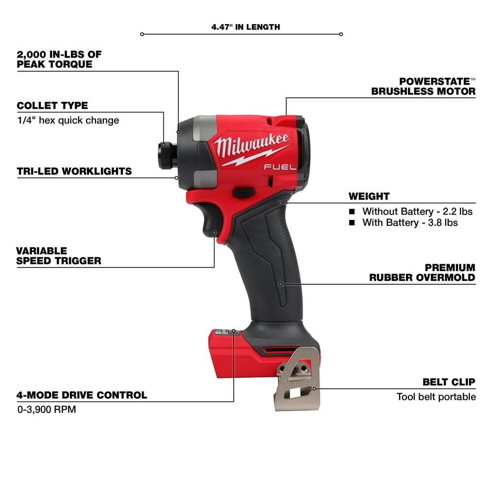 shiiiです Milwaukee M18 FUEL 18V Lithium-Ion Brushless Cordless 1/4 in
