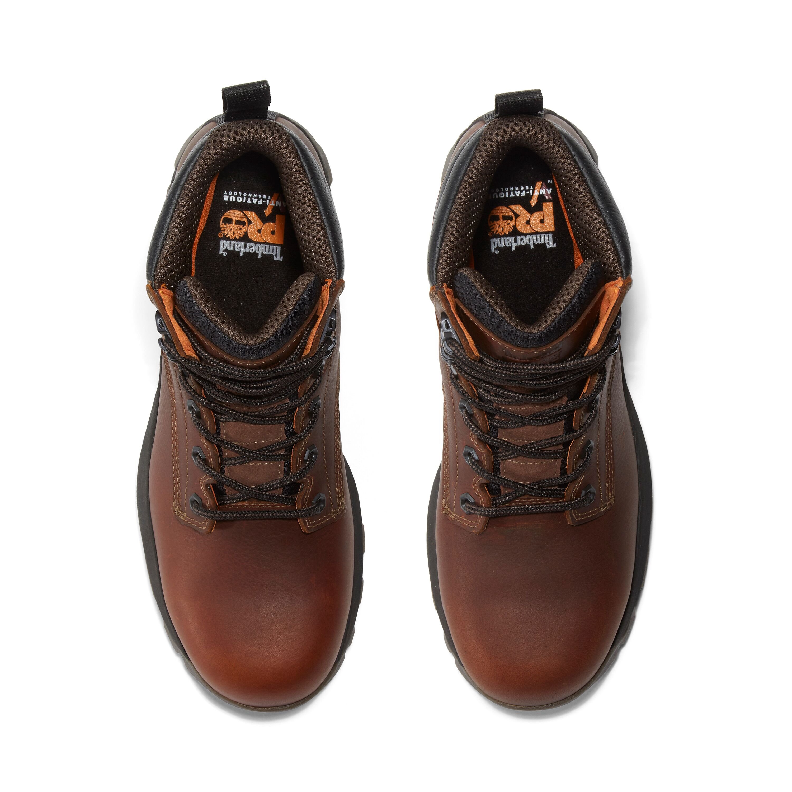 Men's 6" TiTAN EV Composite Toe Waterproof Work Boot in Teak Brown
