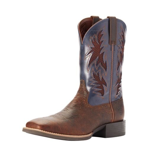 Men's Sport Cool VentTEK Cowboy Boot in Bar Top Brown