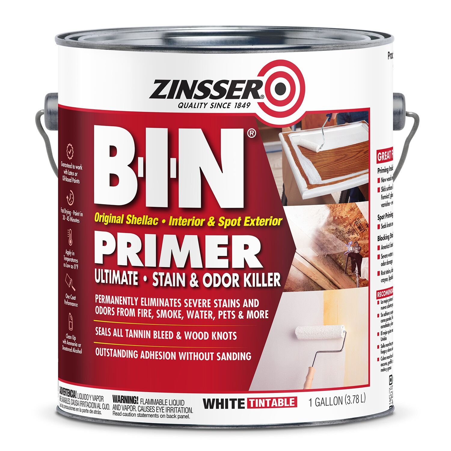 B-I-N Shellac-Base Oil Primer