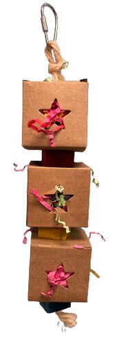 Happy Beaks Star Shred & Seek Bird Toy