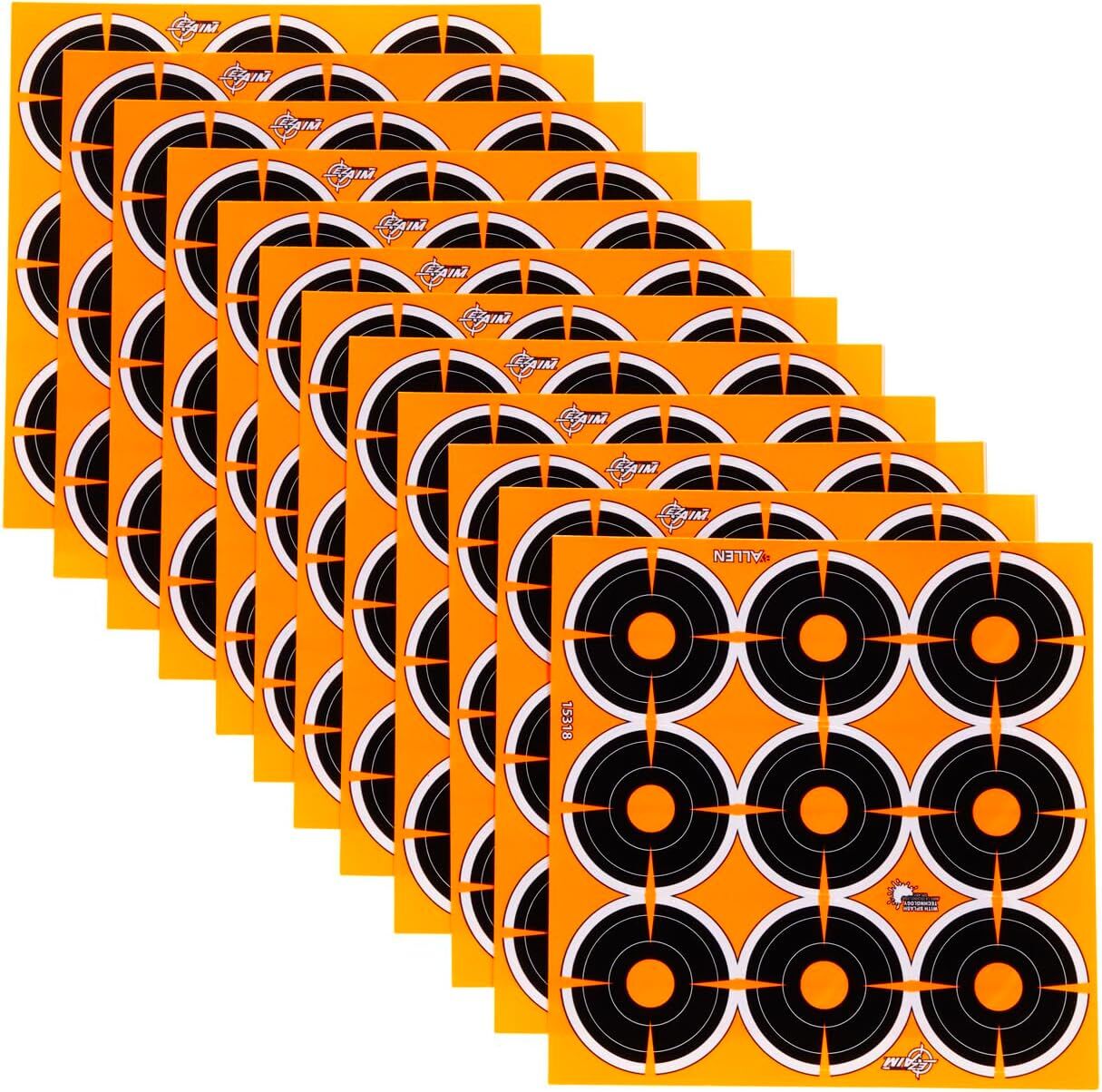 Allen EZ Aim Adhesive Splash Reactive Paper Shooting Targets - 2