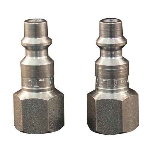 1/4" M-Style Female Plug Coupler 2 Pack