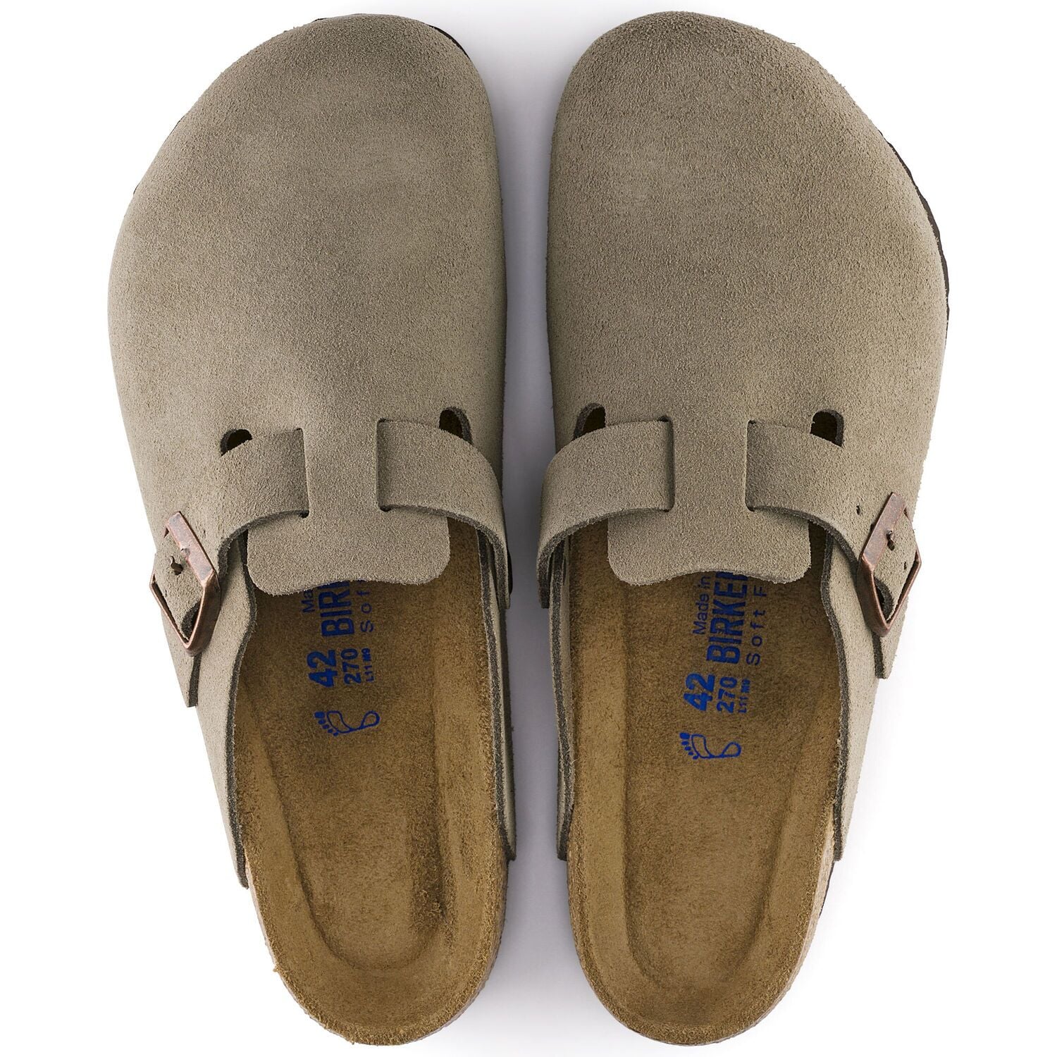 Boston Soft Footbed Suede Leather Clog