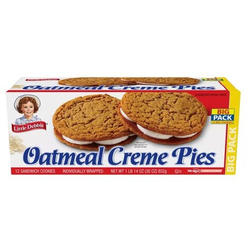 Oatmeal Creme Pies - 12 Cookies