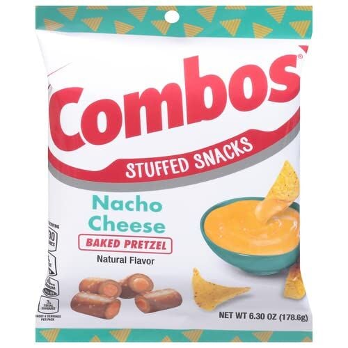 Nacho Cheese Baked Pretzel Stuffed Snacks