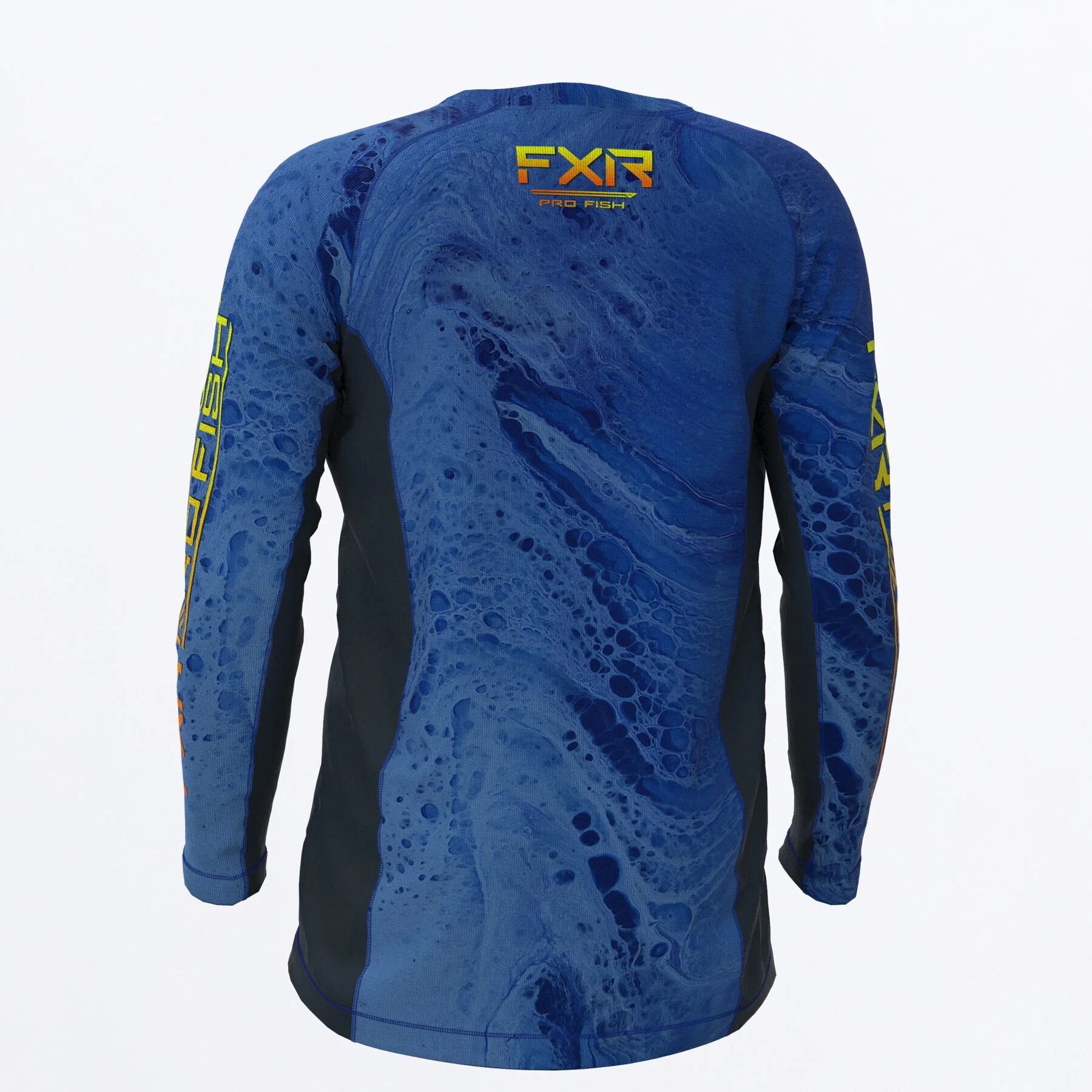 Youth Derby UPF Long Sleeve Top in Blue High Tide/Inferno
