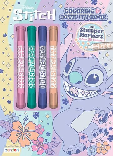 Stamper Markers Activity Color Book - Assorted