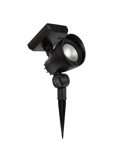 Solar Black Plastic LED Spotlight