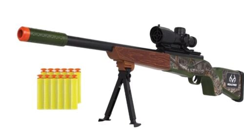 RealTree Soft Dart Blaster with 12 Soft Darts Practice Target