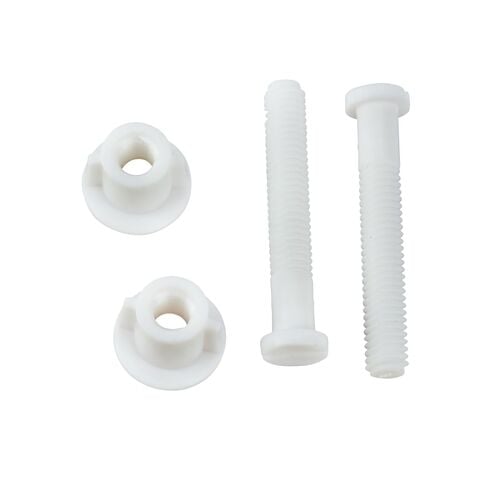 Toilet Seat Hinge Bolts in White