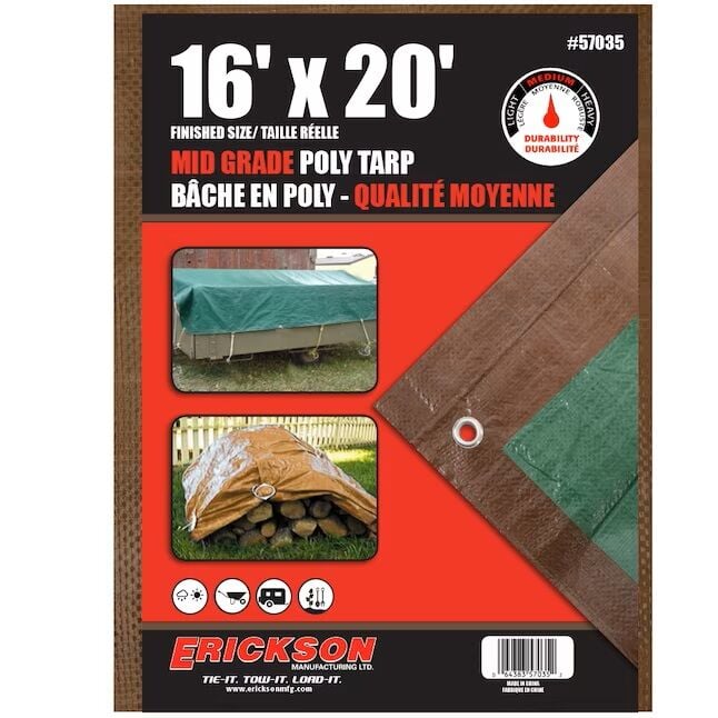 Green & Brown Weave Tarp