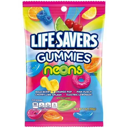 Gummies Neons Gummy Candy - 7 oz