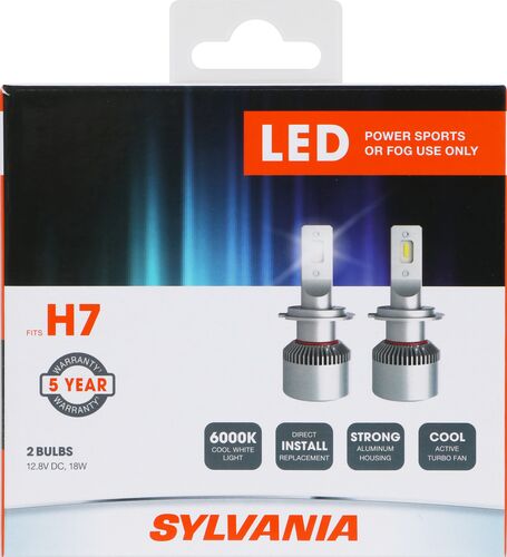 H7 LED Fog & Powersports Bulb - 2 Pack