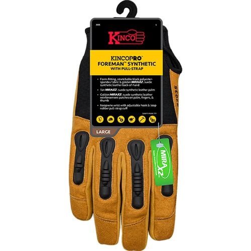 Men's Pro Foreman Synthetic Suede Leather Work Gloves