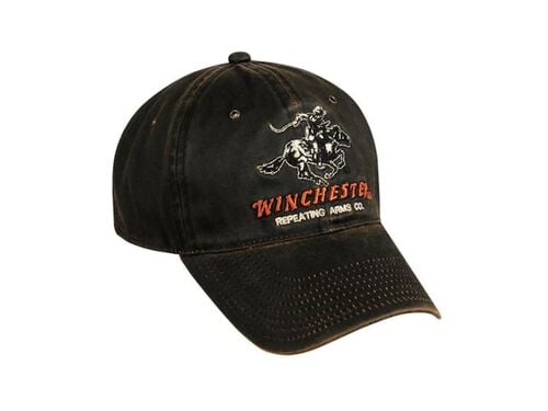 Winchester Weathered Cotton Cap in Dark Brown