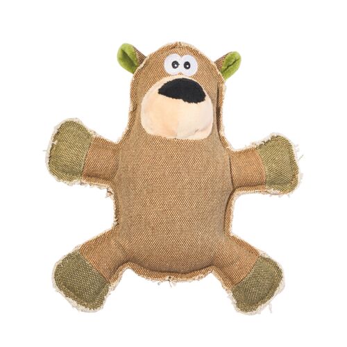 Tough Bear Squeaky Dog Toy
