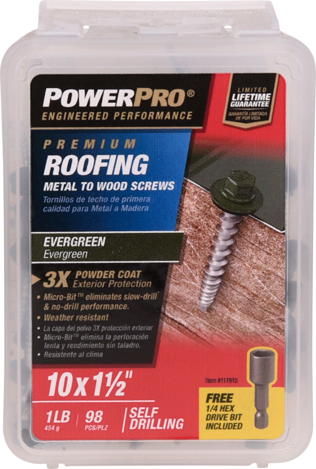 Roofing Metal to Wood Self-Drilling Screws