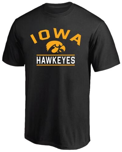 Men's Iowa Hawkeyes Short Sleeve T-Shirt in Clack/Grey - Sizes M-2XL