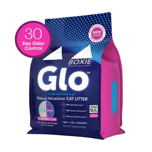Glo Natural Attractions Clumping Clay Cat Litter - 28 Lb